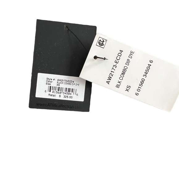 ATM Anthony Thomas Melillo - NWT Black
Combo Dip Dye Long Sleeve Dress Sz Xs - Picture 3 of 8